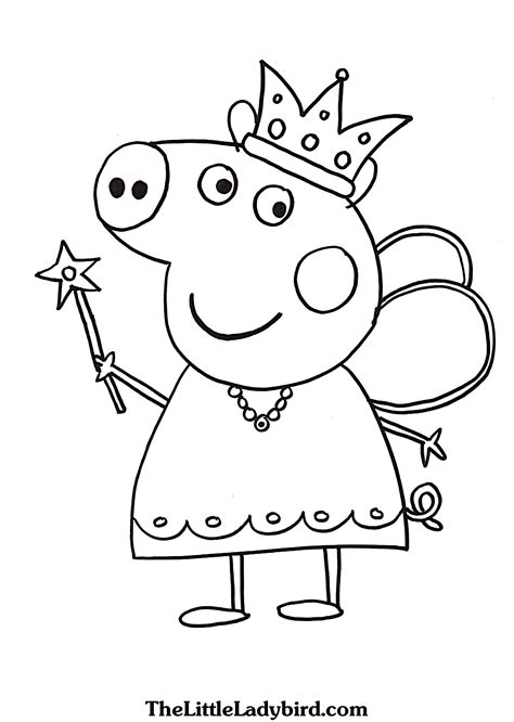 Peppa Pig Family Coloring Pages at GetDrawings | Free download