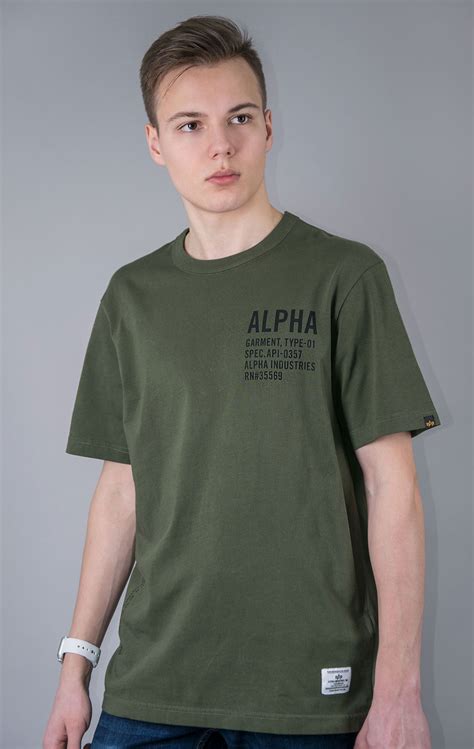 Футболка ALPHA INDUSTRIES ALPHA GRAPHIC TEE SS 23 olive, купить в ...