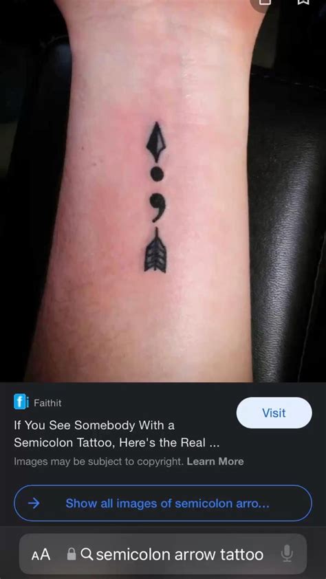 semicolon tattoo | Semicolon tattoo, Tattoos, Cool tattoos