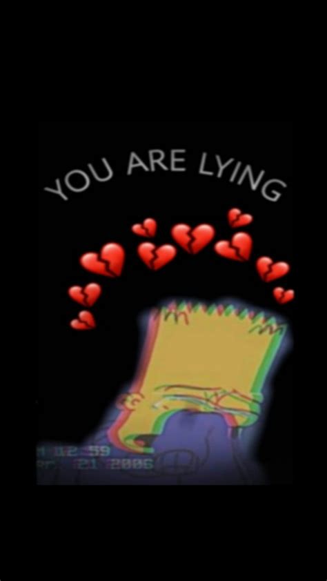 Lie Cry Crying Depression Love Lying Sad Sayings Simpsons You