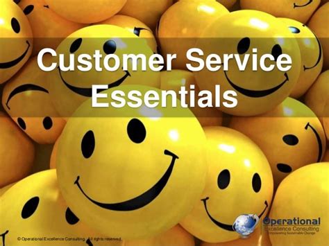 Customer Service Essentials By Operational Excellence Consulting