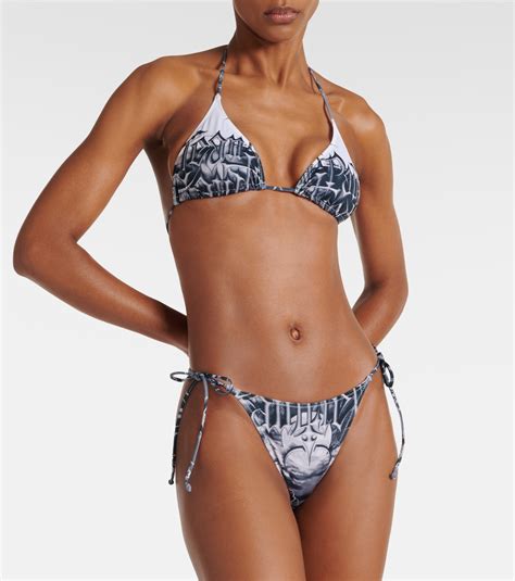 Printed Bikini In Multicoloured Jean Paul Gaultier Mytheresa