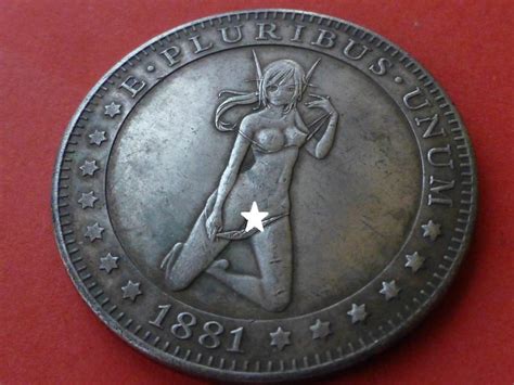 Hobo Dollar Coin Sexy Naked Pixie Etsy