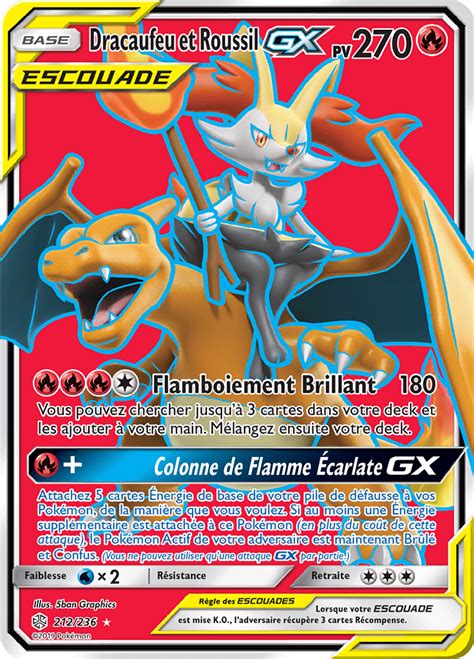 Dracaufeu Et Roussil Gx Sl Clipse Cosmique Cards Hunter