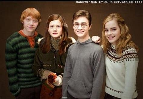 Harry Ron Hermione Ginny Google Search Harry Potter Ginny Weasley