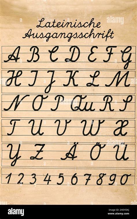 Cursive Capital Letters Chart