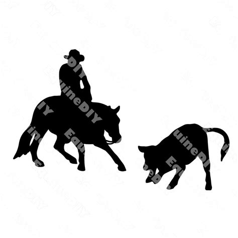 Horse Clip Art Cutting Horse Ranch Riding Show Horse for Awards ...