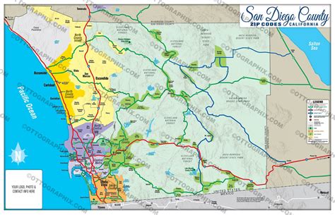 San Diego County Boundary Map