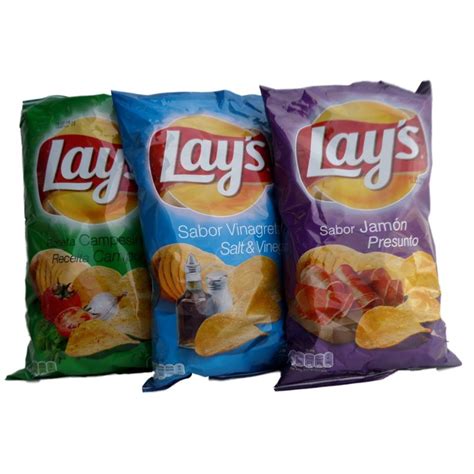 Lays Patatas Fritas Campesina Jamon Sal Y Vinagre Potato Chips With