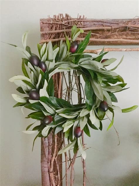 Olive Leaf Wreath Olive Branch Wreath Olive Home Decor - Etsy