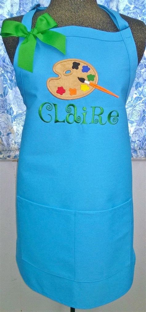 Personalized Apron Art Apron Teacher Apron Monogrammed - Etsy