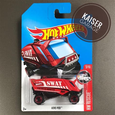 Hot Wheels Aero Pod SWAT Red Shopee Malaysia
