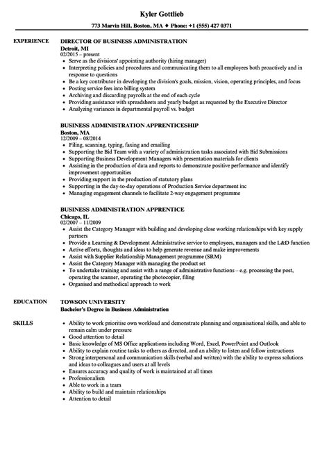 Business Administration Resume Samples | Velvet Jobs