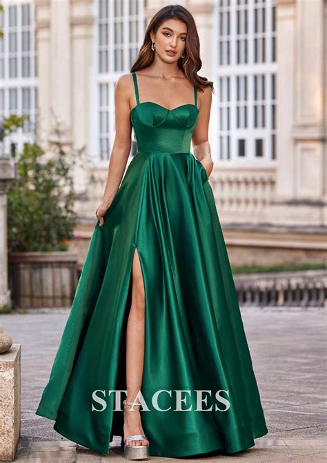 Emerald Green Satin Prom Dress Dresses Images 2024 Page 6