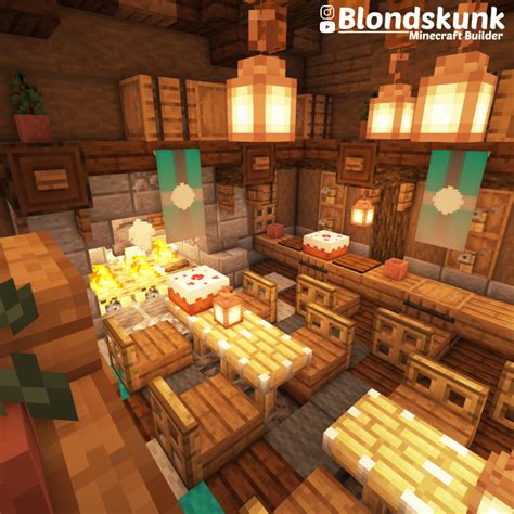 Warm Tavern Interior : r/Minecraft