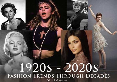 Fashion Evolution Through Decades 1920s 2020s Trends American