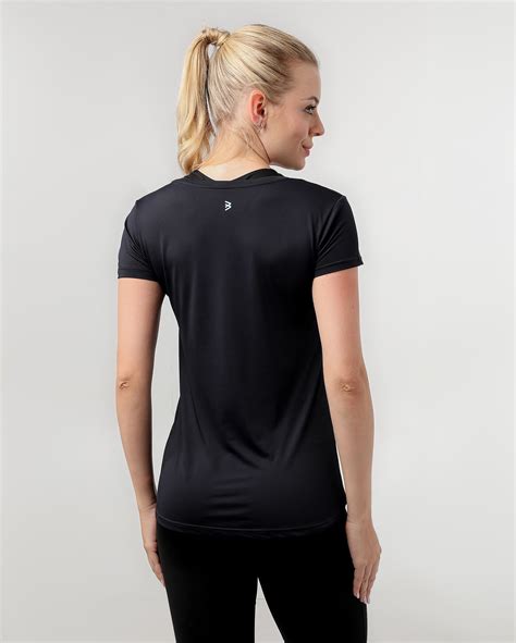 Riachuelo Camiseta Esportiva Feminina Fast Foward Preta Bodywork By