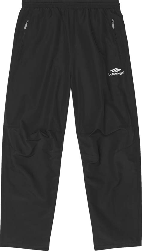 Balenciaga Black Nylon 3B Sports Icon Trackpants INC STYLE