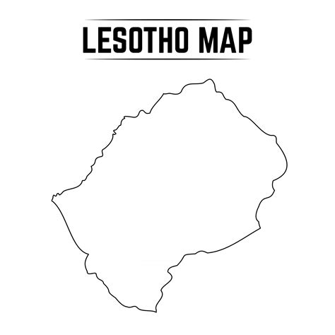 Vector Maps Of Lesotho _ Lesotho Digital Vector Maps – FWOD