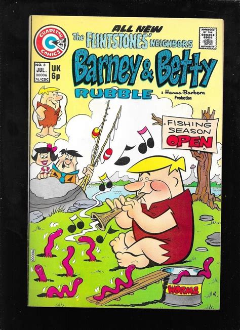 Flintstones Barney And Betty Rubble 8 1974 Charlton Hanna Barbera Very