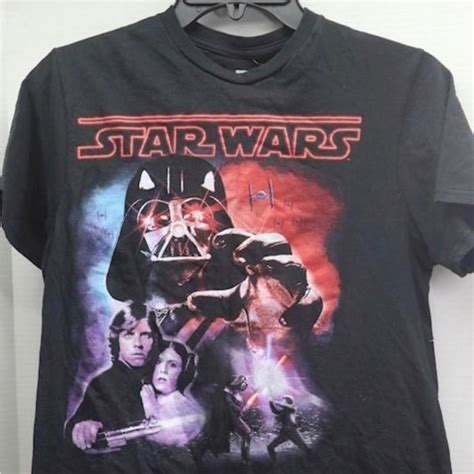 Star Wars Shirts Mens Star Wars Vader Luke Black Size A Tshirt Poshmark