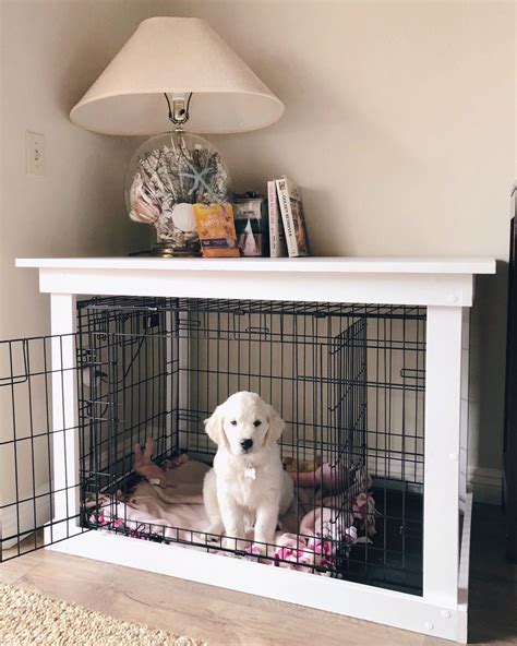 how to make dog crate look nice