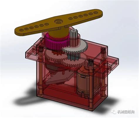 【发动机电机】servo Motor伺服马达伺服电机 含内部结构 3d图纸 Solidworks 电机 仿真秀干货文章