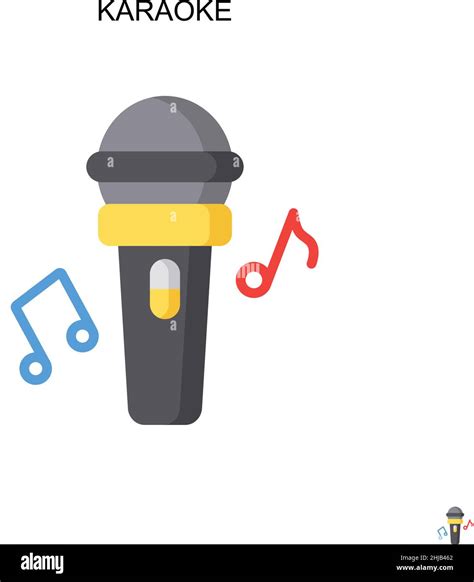 Karaoke Simple Vector Icon Illustration Symbol Design Template For Web