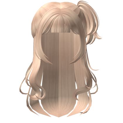 Side Anime Girl Pigtail Blonde Roblox