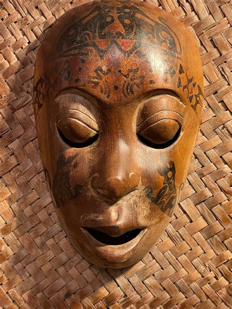 Antique Chokwe Tshokwe Mask Plaque Bas Relief Etsy