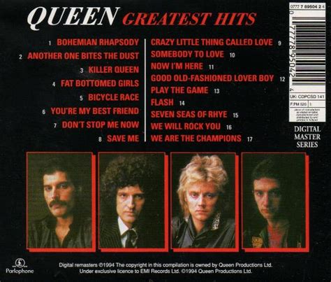 Queen "Greatest Hits" album gallery