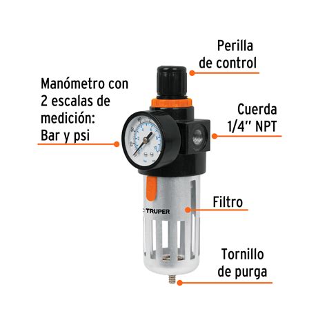 Ficha Tecnica Filtro Y Regulador De Presi N De Aire Cuerda Npt