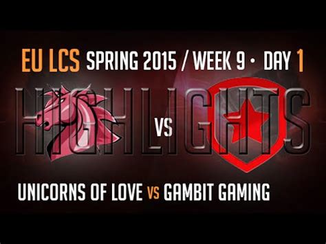 UOL Vs Gambit HIGHLIGHTS Week 9 EU LoL LCS Spring 2015 S5 Unicorns