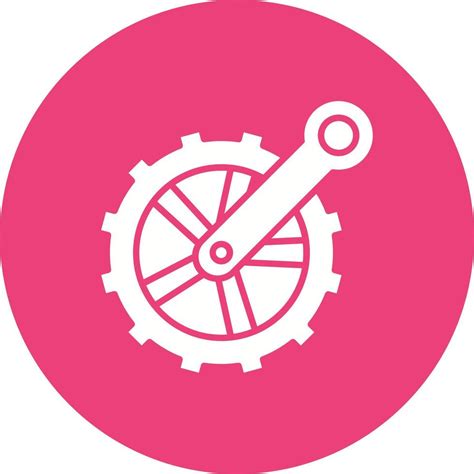 Crankset Glyph Circle Background Icon 9030247 Vector Art At Vecteezy