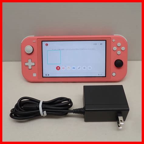 【全体的に状態が悪い】nsw ニンテンドー Switch Lite 本体 Hdh 001 Coral コーラル Nintendo スイッチ