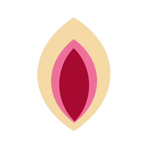 Vagina Icon Raster Illustration