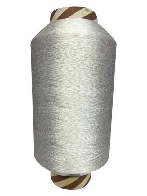 Ply Denier Silver Polyester Twisted Yarn For Textile Industry At