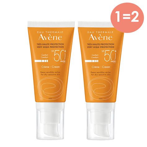 Купить Солнцезащитный крем SPF 50+ без отдушек, 50 мл х 2 шт. Avene ...