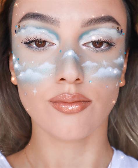 Aesthetic Makeup With Clouds