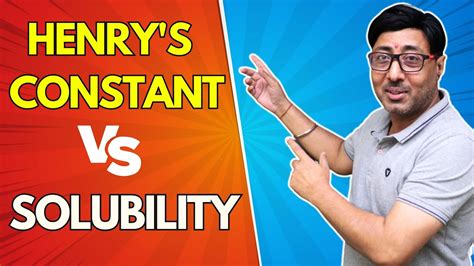 Henry S Constant Vs Solubility Youtube