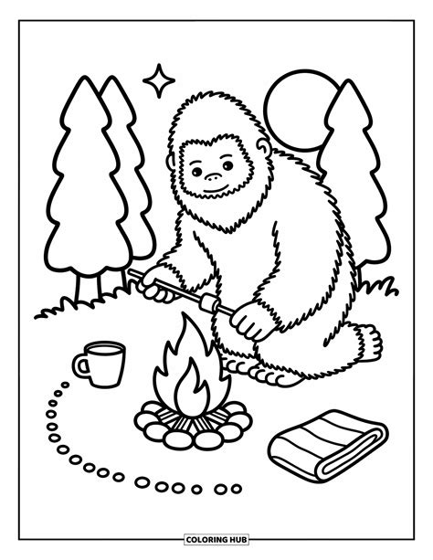 bigfoot coloring pages 7