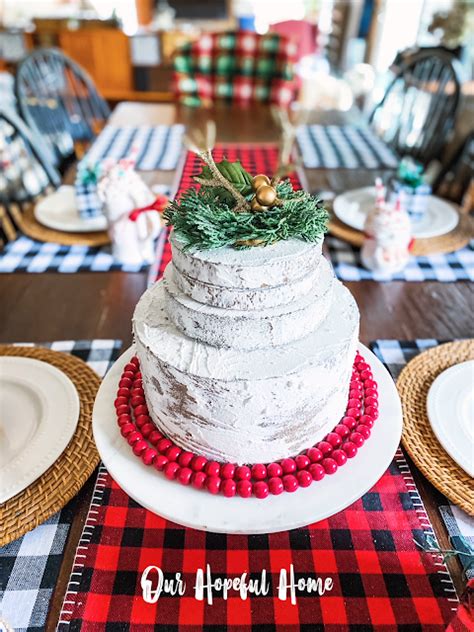 Our Hopeful Home Ways To Decorate A Fake Naked Christmas Cake