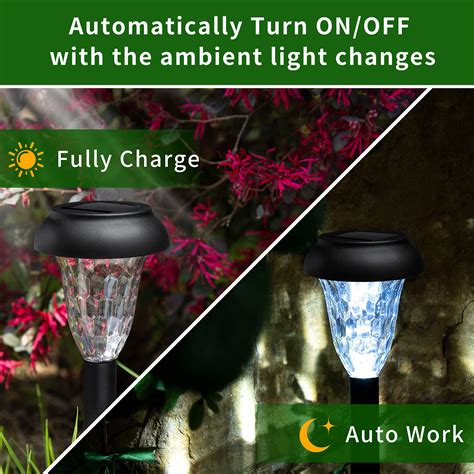 Snapklik Pack Solar Lights Outdoor Waterproof Pathway Lights