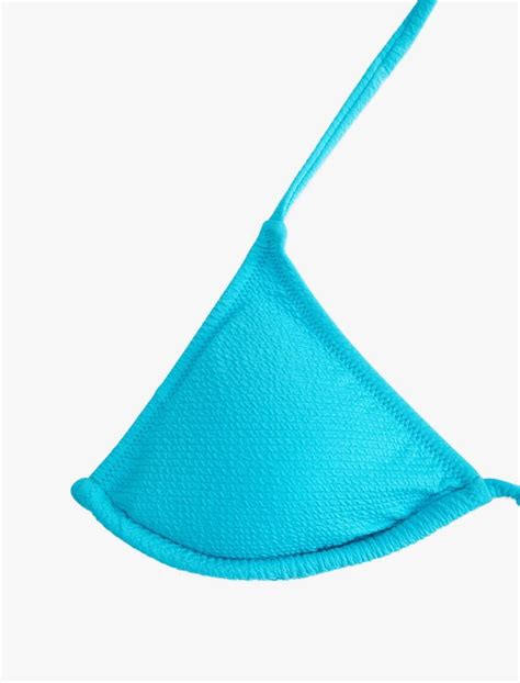 Mavi Kad N Gen Bikini St Dokulu Boyundan Ba Lamal Kapl Sak Bm Koton