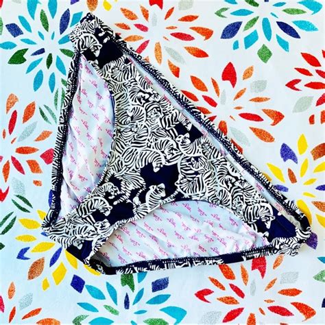 Lilly Pulitzer Swim Lilly Pulitzer Print Navywhite Bikini Bottoms