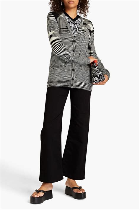 Missoni Space Dyed Crochet Knit Wool Cardigan The Outnet