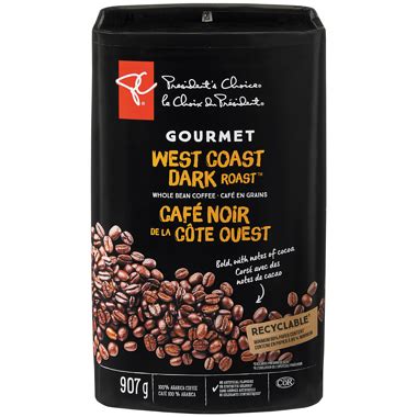 Caf En Grains Torr Fi Fonc Gourmet Noir De La C Te Ouest Pc Pc Ca