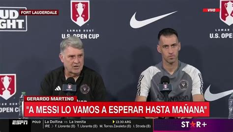 Tata Martino se refirió a la presencia de Messi en el encuentro de