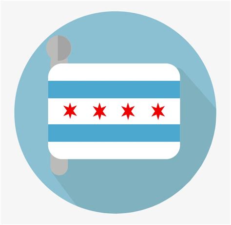 Official Chicago Flag Png Chicago Flag Icon Png Free Transparent