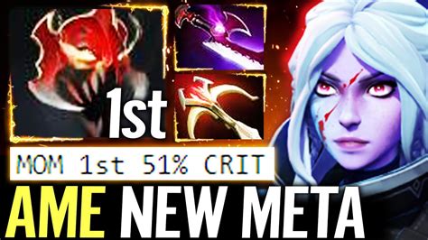 AME Drow Ranger NEW META MoM 1st Item 51 Crit SE Daedalus